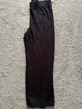 Old Navy Black Straight Leg Lounge Pants waistband NEW large wide leg